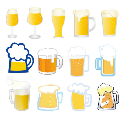 ビールジョッキ ベクターイラスト素材