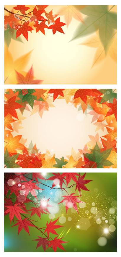 紅葉 もみじ 秋の背景イメージのイラストai Eps ベクタークラブ イラストレーター素材が無料