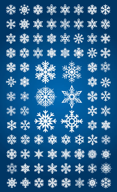 雪の結晶,冬の風物詩,アイコン ベクターイラスト素材