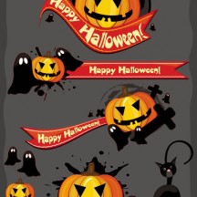 ハロウィン かぼちゃ ランタン ベクターイラスト素材