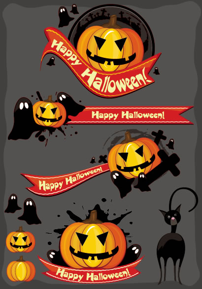 ハロウィンかぼちゃランタン お化けのイラストai Eps ベクタークラブ イラストレーター素材が無料