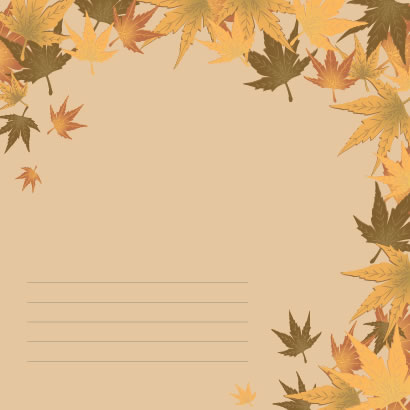 レトロな秋の紅葉 もみじ背景のイラストai Eps ベクタークラブ イラストレーター素材が無料