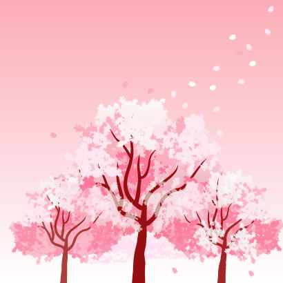桜の木,花びら ベクターイラスト素材