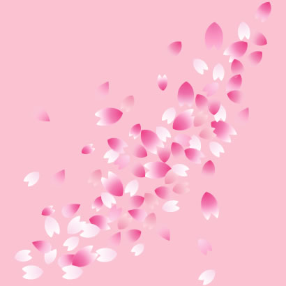 桜の花びら,桜吹雪 ベクターイラスト素材