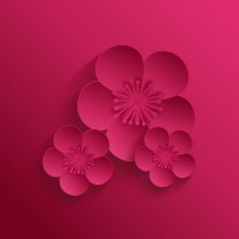 桜の花,シンボルマーク ベクターイラスト素材
