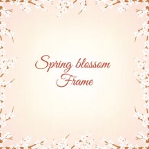 桜の花,花飾り,フレーム枠 ベクターイラスト素材